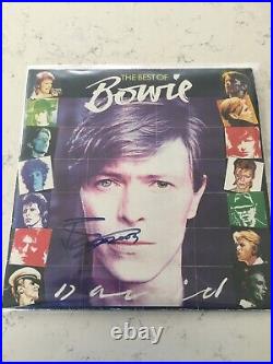 David Bowie signed/personal autograph Best of Bowie Album cover COA. Very Rare