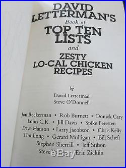 David Letterman Signed Book Coa + Proof! In Person Autograph Late Show