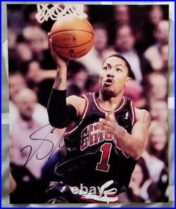 Derrick Rose autograph signed in person 8x10