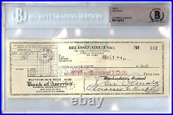 Desi Arnaz Signed Autographed Personal Check I Love Lucy #642 1954 Beckett BGS