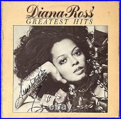 Diana Ross Signed In Person GREATEST HITS Vinyl Record LP Authentic