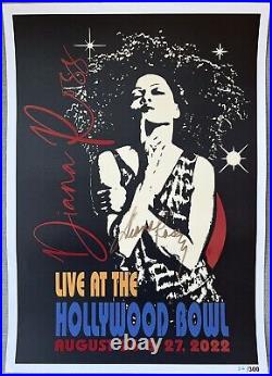 Diana Ross Signed In Person RARE Hollywood Bowl Concert Poster Authentic, #26
