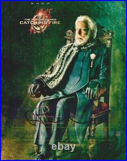 Donald Sutherland AUTOGRAPH Hunger Games SIGNED IN PERSON 10x8 Photo RACC AFTAL