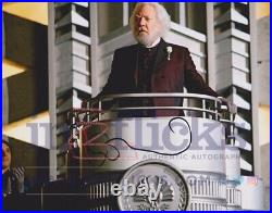 Donald Sutherland AUTOGRAPH Hunger Games SIGNED IN PERSON 10x8 Photo RACC AFTAL