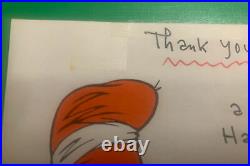 Dr. Seuss Personalized Hand Signed Cat In The Hat Autographed Note Paper