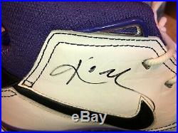 Dual signed Kobe Bryant size 12 shoes. Signed in person Lakers Black Mamba
