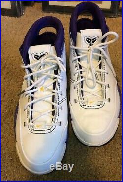 Dual signed Kobe Bryant size 12 shoes. Signed in person Lakers Black Mamba