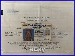 Duke Snider Personal Drivers License & 2 Signed Documents BAS