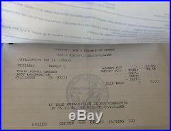 Duke Snider Personal Drivers License & 2 Signed Documents BAS