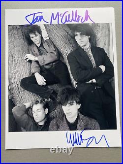 ECHO & THE BUNNYMEN McCulloch & Sergeant in-person signed autograph 8x10 photo