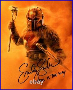 EMILY SWALLOW Signed Autograph 20x25cm MANDALORIAN In Person Autograph STAR WARS