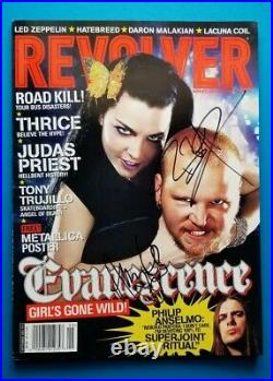 EVANESCENCE signed revolver magazine In Person Autograph Proof Amy Lee Ben Moody