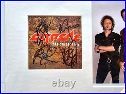 EXTREME Band HAND SIGNED Themed mounted autographs with cert 18 x 12 NEW