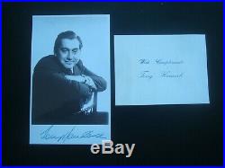 Early Tony Hancock Signed Photo & Personal Compliment Slip