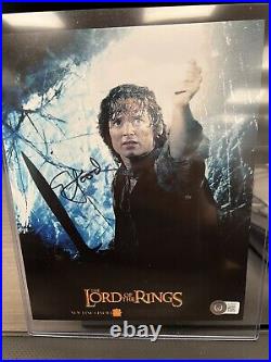 Elijah Wood Lord Of The Rings Hand Signed In Person Autograph 10x8 Beckett COA