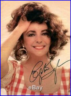 Elizabeth Taylor 1985 In Person Hand-signed Gorgeous Photo