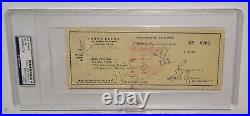 Errol Flynn Movie Actor 1945 Personal Check Autograph Auto Signed PSA DNA RARE