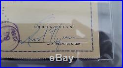 Errol Flynn PSA/DNA SLABBED HAND SIGNED AUTO AUTOGRAPH PERSONAL CHECK (10993)