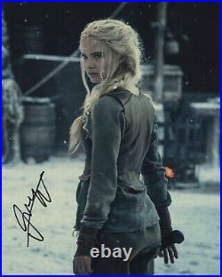 FREYA ALLAN Signed Autograph 20x25cm THE WITCHER in Person Autograph