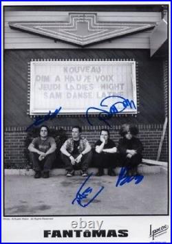 Fantomas genuine autograph 8x12 photo signed In Person US metal band