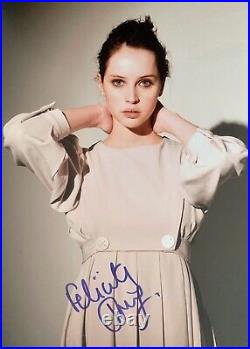 Felicity Jones HAND SIGNED 12x8 Star Wars Photograph Full Sig IN PERSON COA