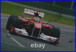 Fernando Alonso Genuine SIGNED In Person AUTOGRAPH Ferrari F1 12x8 Photo AFTAL