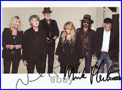Fleetwood Mac Mick Fleetwood Neil Finn Signed 8 x 10 Photo Genuine In Person