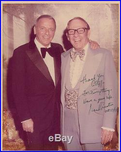 Frank Sinatra Extraordinary Autographed Signed Personal Photo