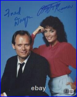 Fred Dryer and Stepfanie Kramer In Person signed 10 x 8 photo Hunter E230