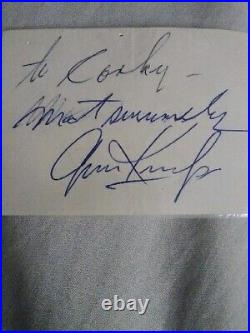 Gene Krupa Personalized Autograph
