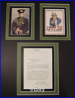 General John J Pershing Autograph T. L. S SIGNED on his personal letterhead withCOA