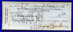 George Gershwin Vintage Signed Personal Check 1935 Authentic Autograph Rare