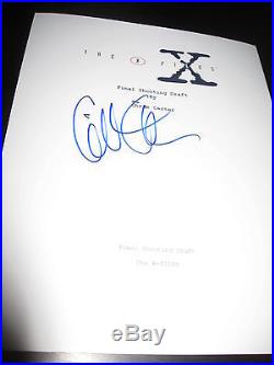 Gillian Anderson Signed Script X Files In Person Coa Auto Rare Full Pages X5
