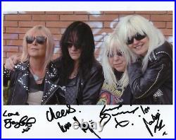 Girlschool (Band) Fully Signed 8 x 10 Genuine In Person Photo + Hologram COA
