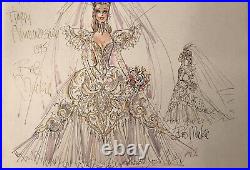 Gold Barbie BOB MACKIE Signed AUTOGRAPH LITHOGRAPH In Person VINTAGE 1995