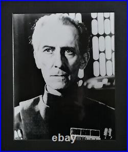 Grand Moff Tarkin 10x8 With Peter Cushing Signed Personal Card, Superb Piece