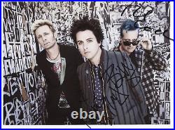 Green Day (Band) Fully Signed 8 x 10 Photo Genuine In Person + COA