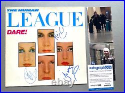 HUMAN LEAGUE In-Person Signed LP-Cover Vinyl 12 COA ACOA Autograph + Photo