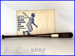 Hank Aaron in person Signed Magnavox 715 Baseball Bat Auto Autograph Braves RIP