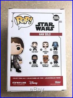 Harrison Ford Signed Star Wars Han Solo Funko Pop In Person With Photo Proof