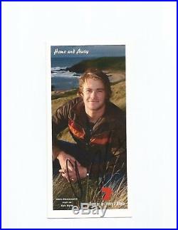 Home and away signed in person fan card by Chris Hemsworth
