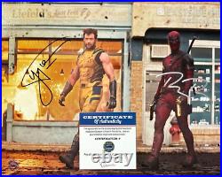 Hugh Jackman + Ryan Reynolds (Deadpool & Wolverine) Signed 8x10 Autograph withCOA