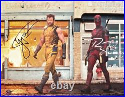 Hugh Jackman + Ryan Reynolds (Deadpool & Wolverine) Signed 8x10 Autograph withCOA