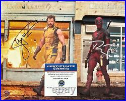 Hugh Jackman + Ryan Reynolds (Deadpool & Wolverine) Signed 8x10 Autograph withCOA