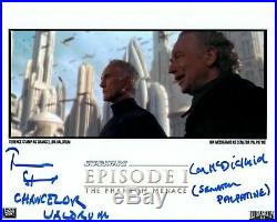 IAN McDIARMID STAMP signed Autogramm 20x25cm STAR WARS In Person autograph COA