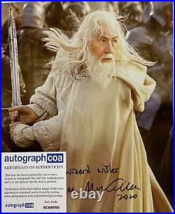 IAN McKELLEN signed autograph 20x25cm LORD OF THE RINGS in person autograph ACOA