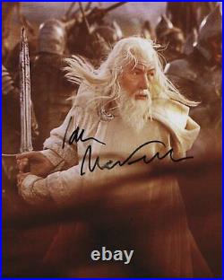 Ian Mckellen Signed Autograph 20x25cm Lord Rings In Person Autograph COA Gandalf
