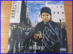 Ice Cube signed album coa + Proof! NWA autographed lp Comptons in the house