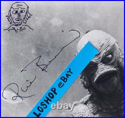 In Person RICOU BROWNING SIGNED PHOTO Autograph Sketch CREATURE BLACK LAGOON