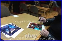 Iron Maiden Nicko McBrain Blaze Bayley Signed Photo Genuine In Person + COA